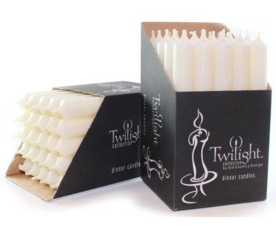 10  Twilight Dinner Candles - Ivory on Sale