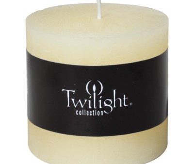 3  x 3  Scented Twilight Pillar Candles - Vanilla Bean For Sale