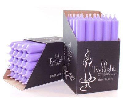 10  Twilight Dinner Candles - Lavender Discount