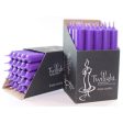 10  Twilight Dinner Candles - Violet Cheap