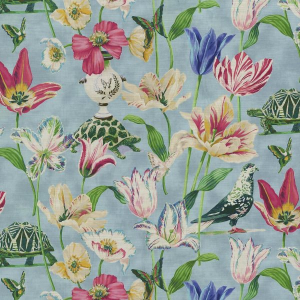 P K Lifestyles Enchanted Garden - Robin s Egg 150051 Upholstery Fabric Fashion