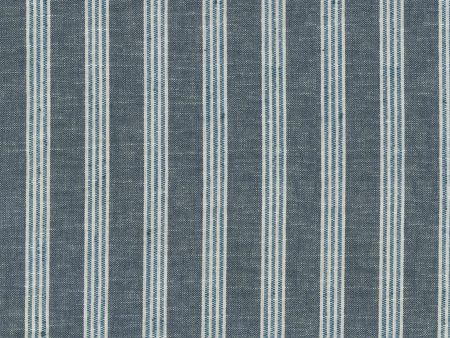 P K Lifestyles Montaro Stripe - Indigo 411241 Fabric Swatch Online Hot Sale