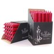 10  Twilight Dinner Candles - Cranberry Supply