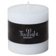 3  x 3  Scented Twilight Pillar Candles - White Cocomint Online now