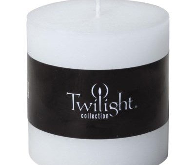 3  x 3  Scented Twilight Pillar Candles - White Cocomint Online now