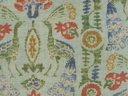 P K Lifestyles Peacock Parade - Seaglass 411600 Fabric Swatch Cheap