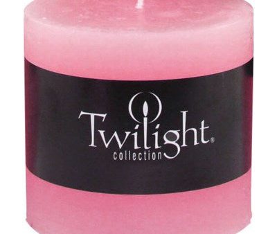 3  x 3  Scented Twilight Pillar Candles - Pink Grapefruit & Jasmine Online Sale