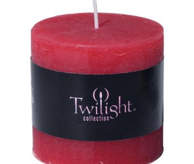 3  x 3  Scented Twilight Pillar Candles - Cranberry Online now