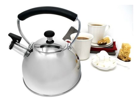 2.3 L Whistling Tea Kettle - Mirror Finish Online Sale