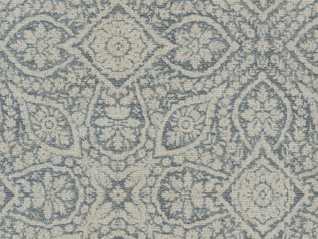 P K Lifestyles Damask Foliage - Indigo 411500 Fabric Swatch Online Sale