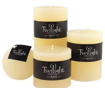 3  x 6  Unscented Twilight Pillar Candles - Ivory Online Hot Sale