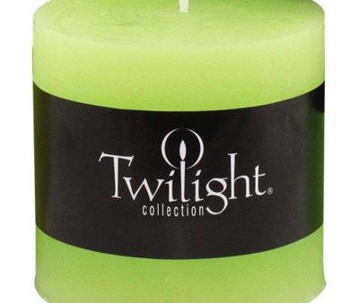 3  x 3  Scented Twilight Pillar Candles - Lime with Melon Online Hot Sale