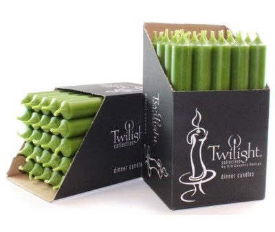 10  Twilight Dinner Candles - Olive Online