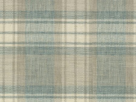 Waverly Kintyre Plaid - Glacier 654613 Upholstery Fabric Sale