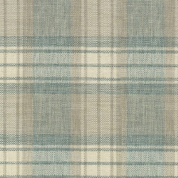 Waverly Kintyre Plaid - Glacier 654613 Upholstery Fabric Sale