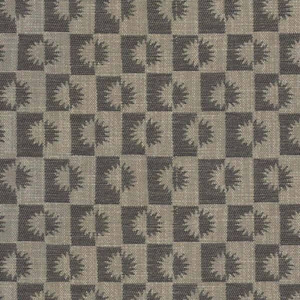 Elana Gabrielle Sunrise - Charcoal 140012 Fabric Swatch For Sale