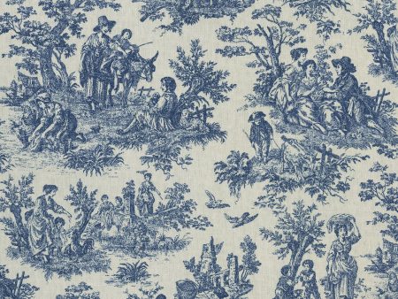 Waverly Rustic Life - Indigo 682040 Fabric Swatch Online now