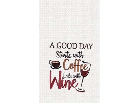 Good Day Starts With Coffee Kitchen Towel For Sale