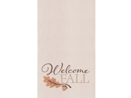 Welcome Fall Acorn Kitchen Towel Discount