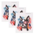 Swedish Dishcloth Set of 3 - Patriotic French Bulldog Cheap