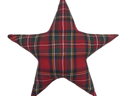 Plaid Star Shaped Pillow For Cheap