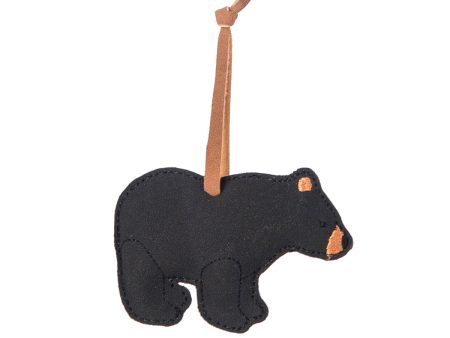 Faux Leather Bear Ornament Fashion