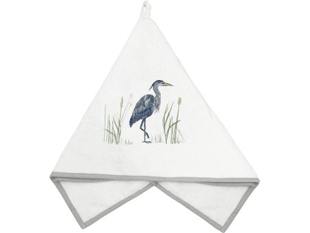 Blue Heron Terrycloth Guest Towel Hot on Sale