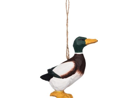 Duck Wood Ornament Cheap