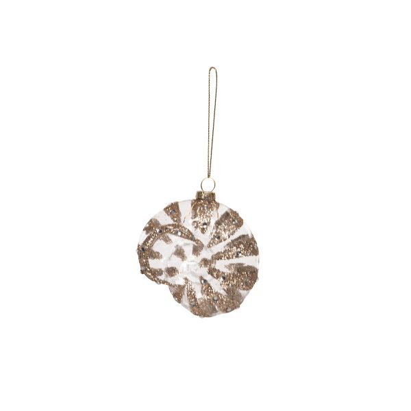 Blown Glass Gold Conch Shell Ornament Online