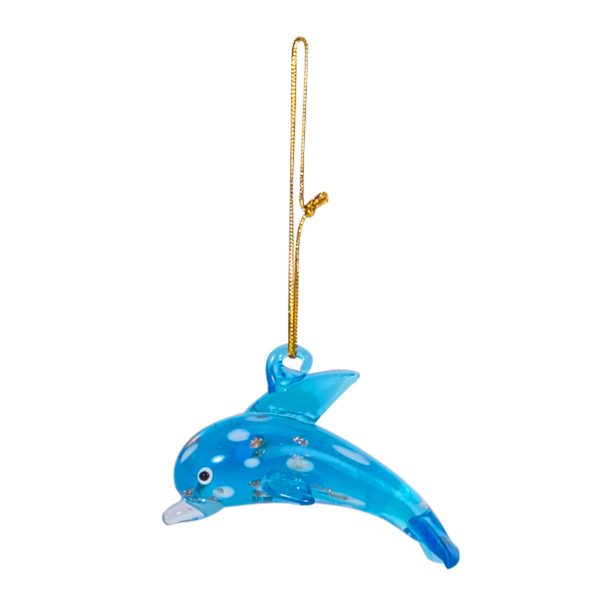 Glass Dolphin Ornaments, Asst. of 3 Online Hot Sale