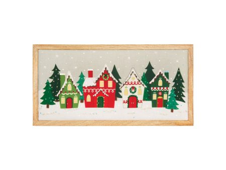 Christmas Village Wall Art Online Hot Sale