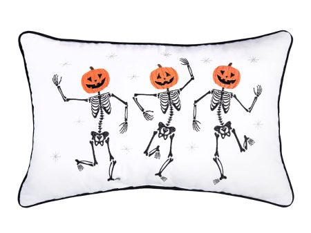 Pumpkin Skeleton Trio Pillow For Cheap