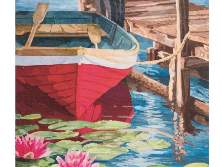 Canoe On The Lake Wall Art Sale