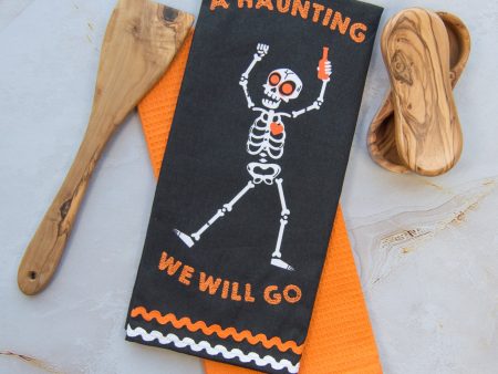 Tea Towel Set of 2 - Haunting We Will Go Discount