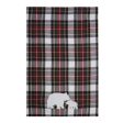 White Tartan Bears Kitchen Towel Sale