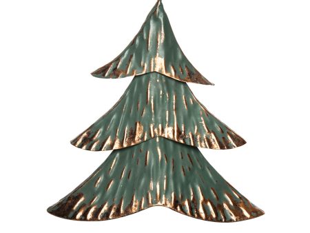 Small Green & Metal Tree Figurine For Cheap