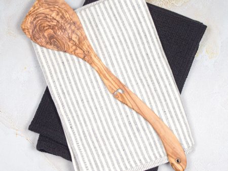 Olive Wood Flat Spatula with Pot Hook Online