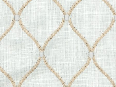 Williamsburg Deane Embroidery - Teastain 700097 Fabric Swatch Hot on Sale