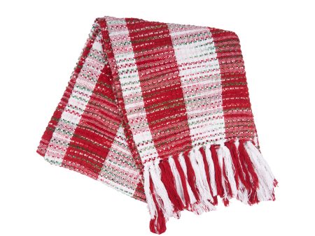 Christmas Woven Melange Throw For Discount