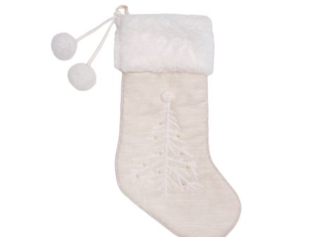 White Christmas Tree Stocking Online Sale