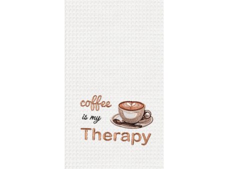 Coffee Is My Therapy Kitchen Towel on Sale