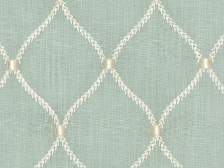 Williamsburg Deane Embroidery - Shore 700095 Fabric Swatch on Sale