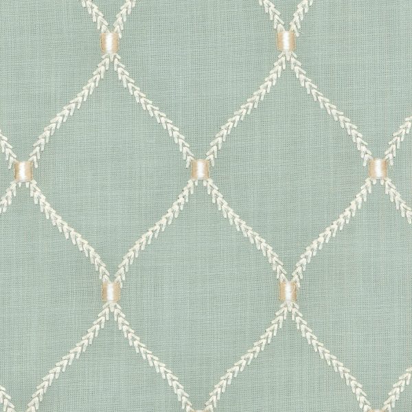 Williamsburg Deane Embroidery - Shore 700095 Fabric Swatch on Sale