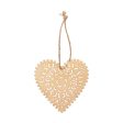 Heart Gold Metal Ornament For Discount