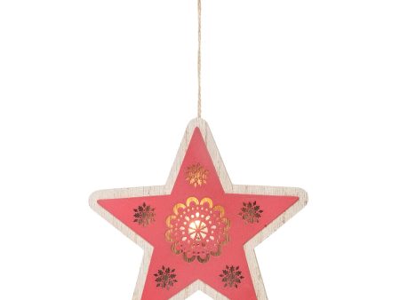 LED Large Red Star Ornament Supply