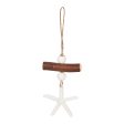 Driftwood White Sea Star Drop Ornament For Cheap