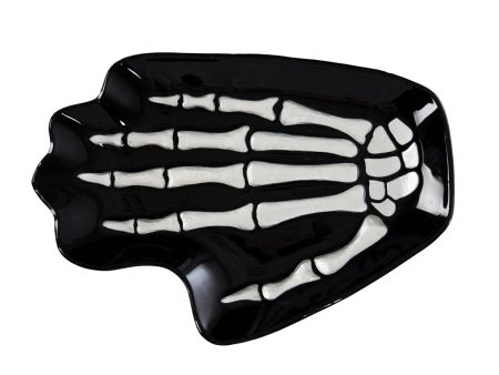 Skeleton Hand Slump Glass Plate Online