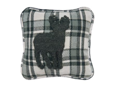 Deer Hooked Mini Pillow Sale