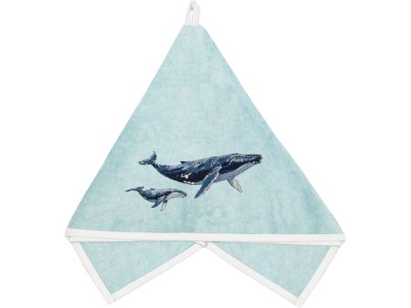 Humpack Whale Terrycloth Guest Towel Supply