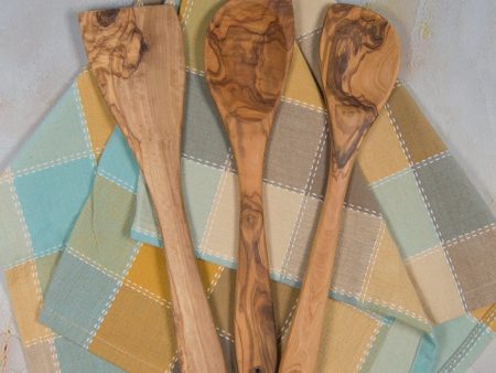 Olive Wood Cooking Utensil Set of 3 Hot on Sale